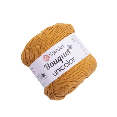 Piaskowa włóczka Bouquet unicolor - bawełna 3208