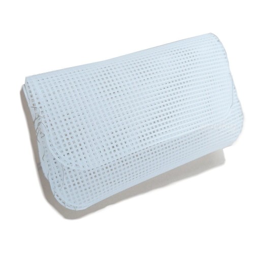 Kanwa - baza torebki do sznurka kopertówka prostokątna  biała