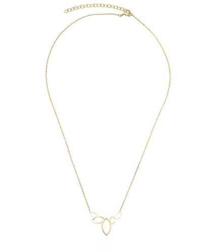 Markiza - pozłacany srebrny naszyjnik na łańcuszku - pestki