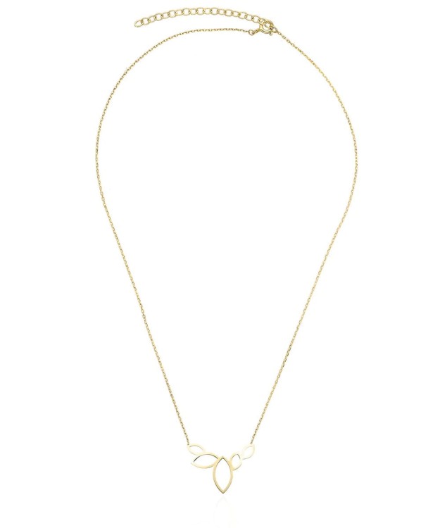 Markiza - pozłacany srebrny naszyjnik na łańcuszku - pestki