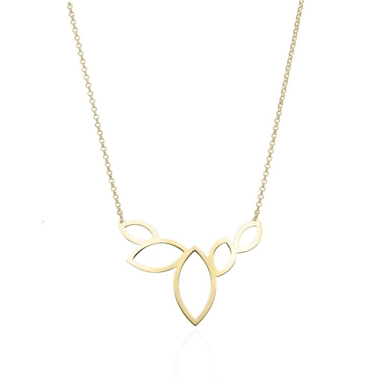 Naszyjnik z pozłacanego srebra markiza - pestki