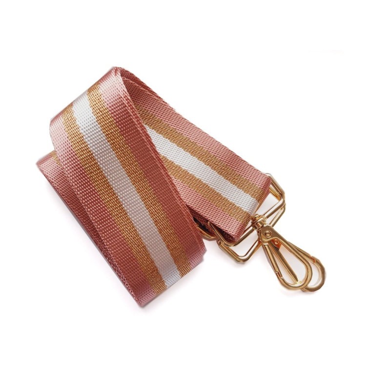 Parciany pasek - Glamour z różem