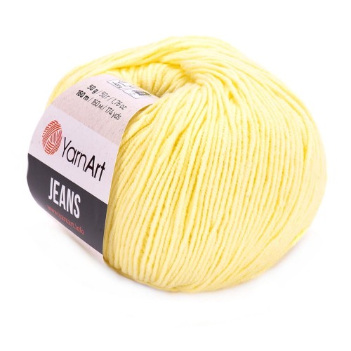 Żółty motek YarnArt Jeans w kolorze żółtej cytryny