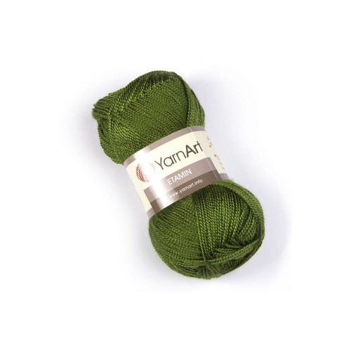 Włóczka akrylowa Yarnart Etamin 444 zielony oliwkowy