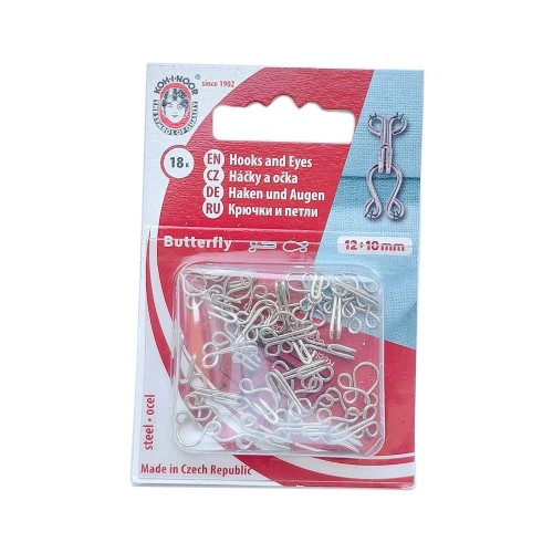 Haftki - koniki srebrne 18 szt  12+10mm