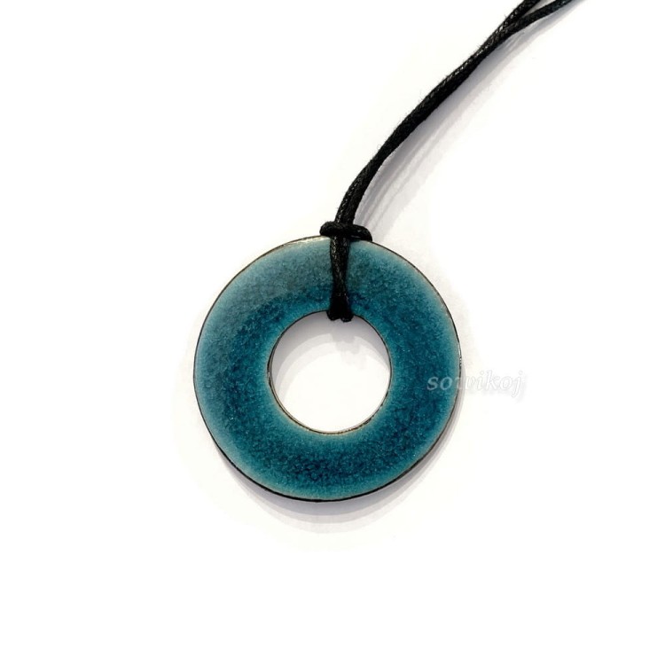 Wisior ceramiczny turkusowy