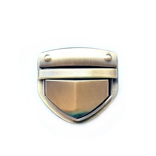 Mosiężny kolor - zamek do torebki - metal