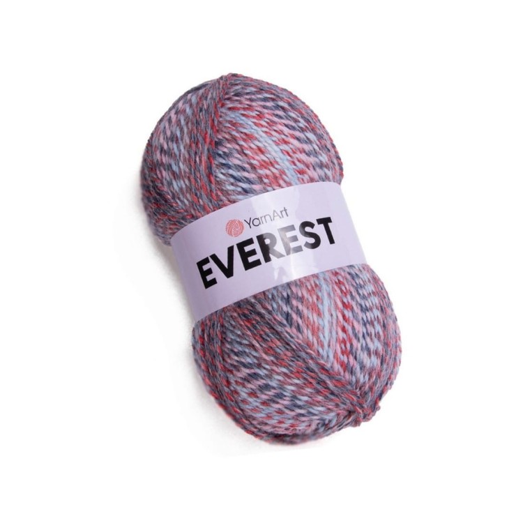 Ciepła włóczka wełniana na ponczo kolorowa Everest 7056
