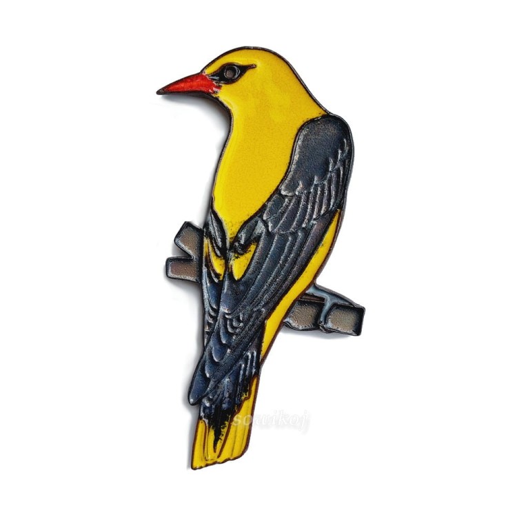 Wilga - kolekcja Ptaki Polskie - ceramika artystyczna - figurka do powieszenia