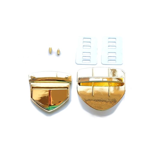 Zamek  większy do ręcznie robionej torebki - zestaw elementów