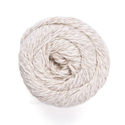 Motek włóczki Yarnart Linen soft 7303 w kolorze mleczno beżowym