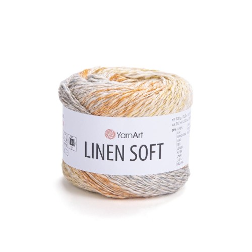 Linen soft 7403. włóczka mieszanka len bawełna i wiskoza
