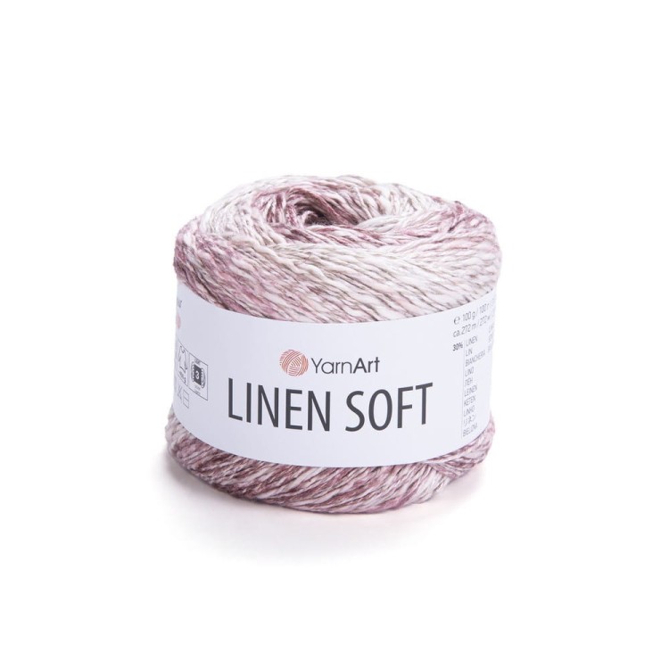 Linen soft 7405. włóczka mieszanka lnu z wiskozą i bawełną