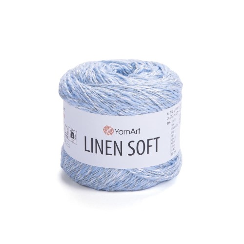 Linen soft 7319. jasny niebieski - Włóczka firmy Yarnart