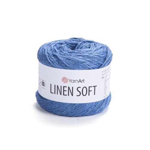 Włóczka len z wiskoza i bawełna Yarnart Linen soft 7318.