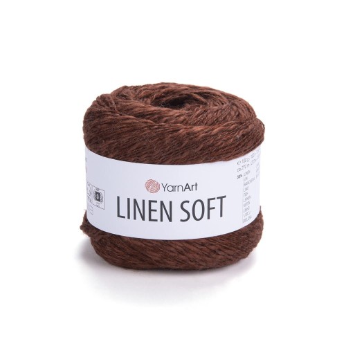 Linen soft 7309. Włóczka len wiskoza i bawełna - mieszanka firmy YarnArt