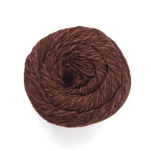 Włóczki Yarnart Linen soft 7309 czekoladowy brąz - len wiskoza i bawełna