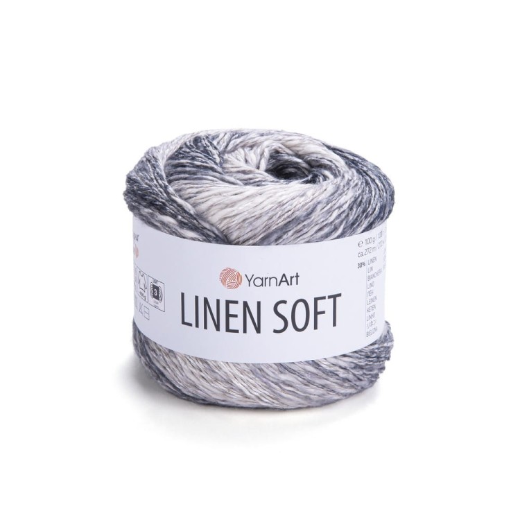 Linen soft 7406. Naturalna włóczka na lekką odzież wiosna lato