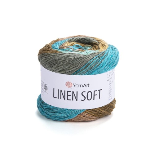 Włóczki Yarnart Linen soft 7409. Mieszanka naturalnych włókien