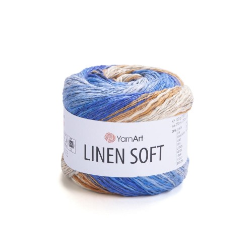 Włóczki Yarnart Linen soft 7411 - mieszanka len, bawełna i wiskoza