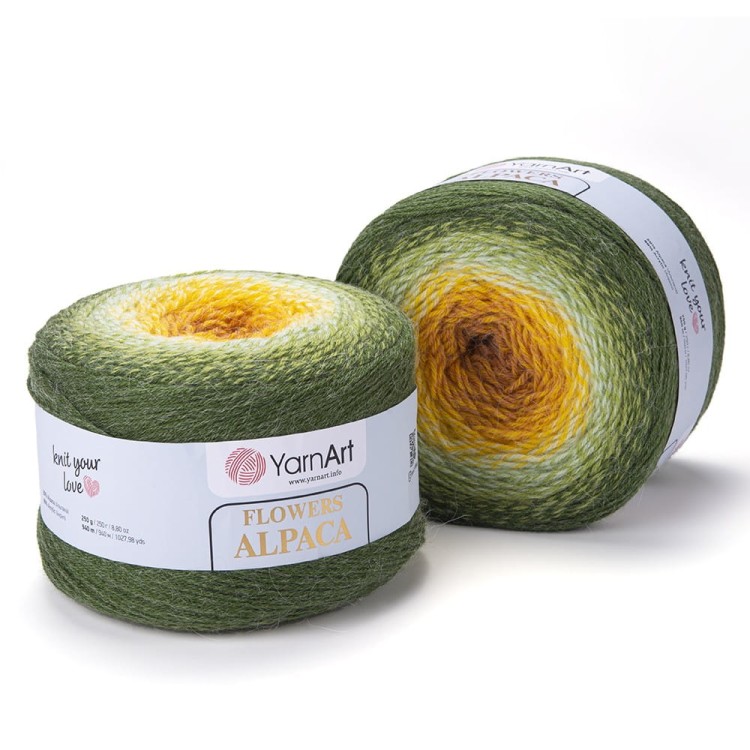 Miękka gruba włóczka  Yarnart  Flowers Alpaca kolor 438.