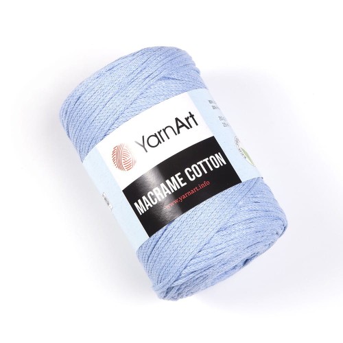 Włóczka - sznurek Yarnart Macrame cotton kolor błękit jasny niebieski 760