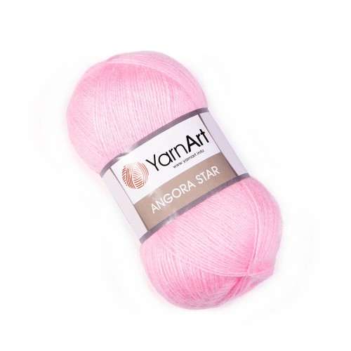Różowa włóczka angora star