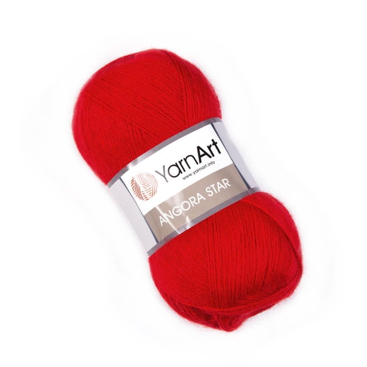 Czerwona angora star