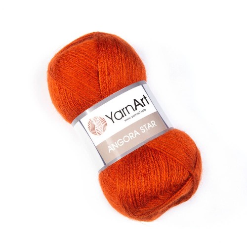 Włóczka Yarnart mohair  - kolor Rudy Angora Star