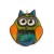 Ozdobna figurka ceramiczna sowa mała