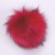 Duży czerwony pomponik do czapeczki z futerka