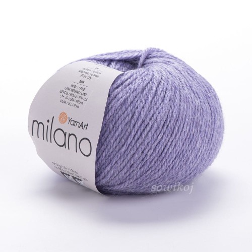 Miękka i przyjemna w dotyku włóczka wełna z alpaką Yarnart Milano 860.