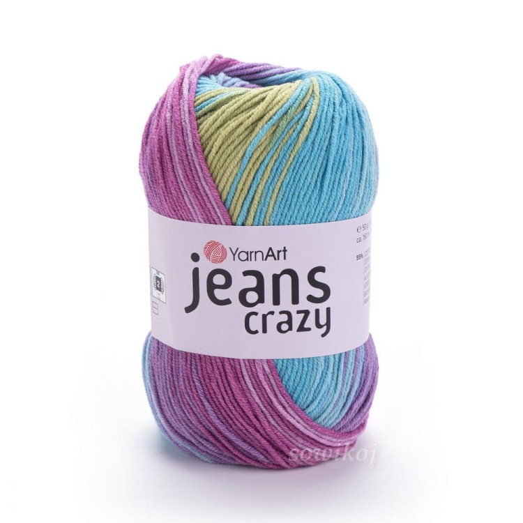 Włóczka na maskotki i kocyki oraz odzież Yarnart Jeans crazy 8211.