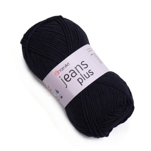 Czarny motek jeans plus idealny na maskotki