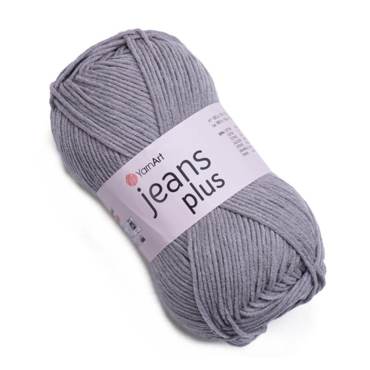 Szara włóczka YarnArt Jeans Plus