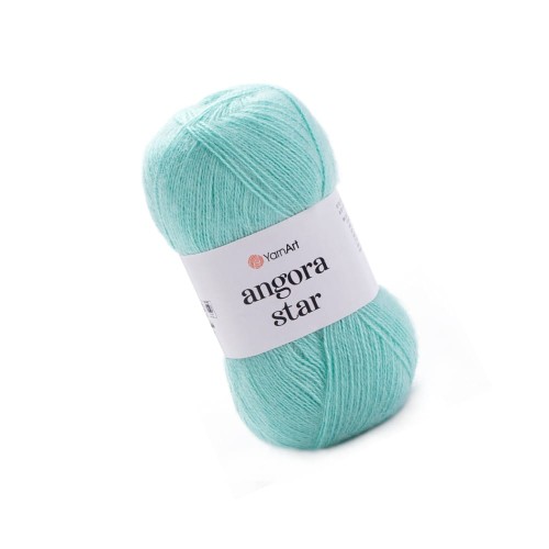 Włóczka YarnArt Angora Star w kolorze miętowym / seledynowym 841