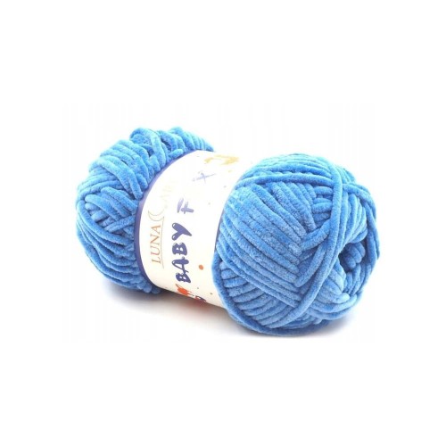 Włóczka na miśki i maskotki Baby Fox kolor niebieski 100 - 35.