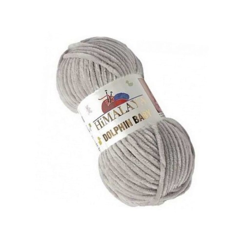 Szaro - srebrna włóczka Himalaya Dolphin Baby
