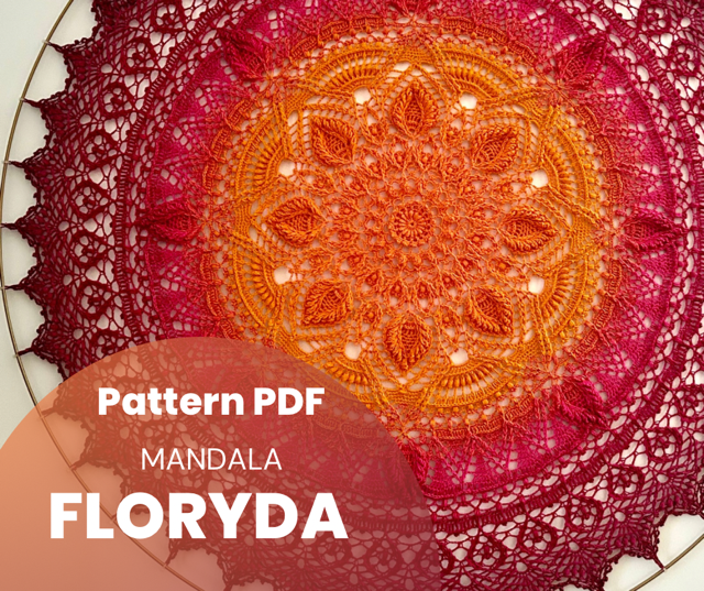 Floryda mandala schemat szydełkowy na mandalę