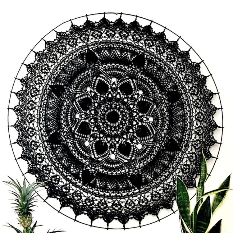 Przykład wykonania mandali Floryda ze wzoru