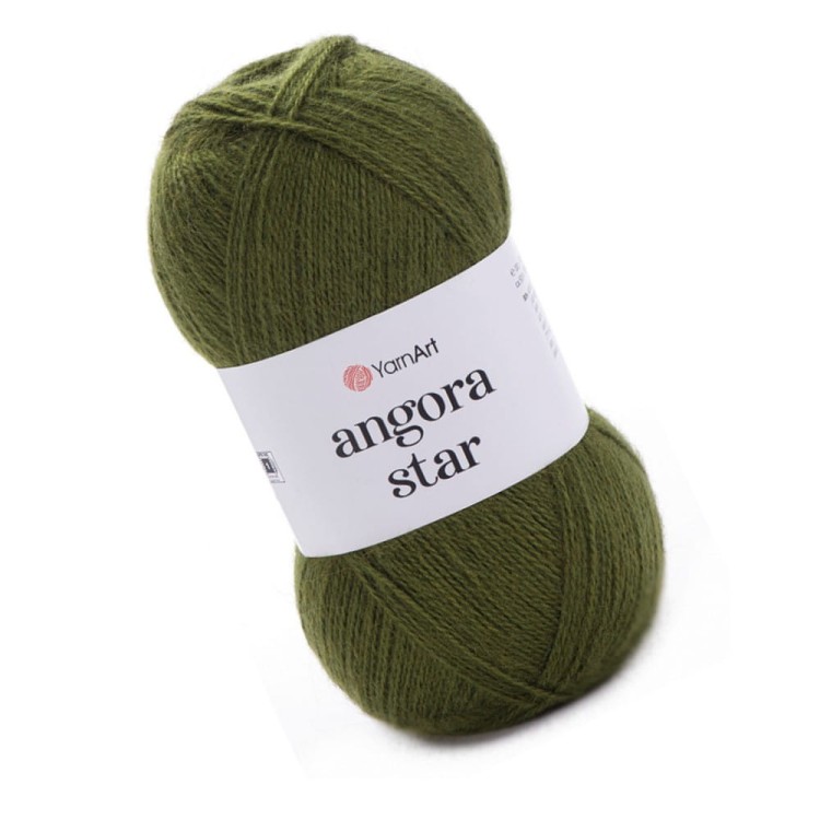 Angora STAR oliwkowa zieleń