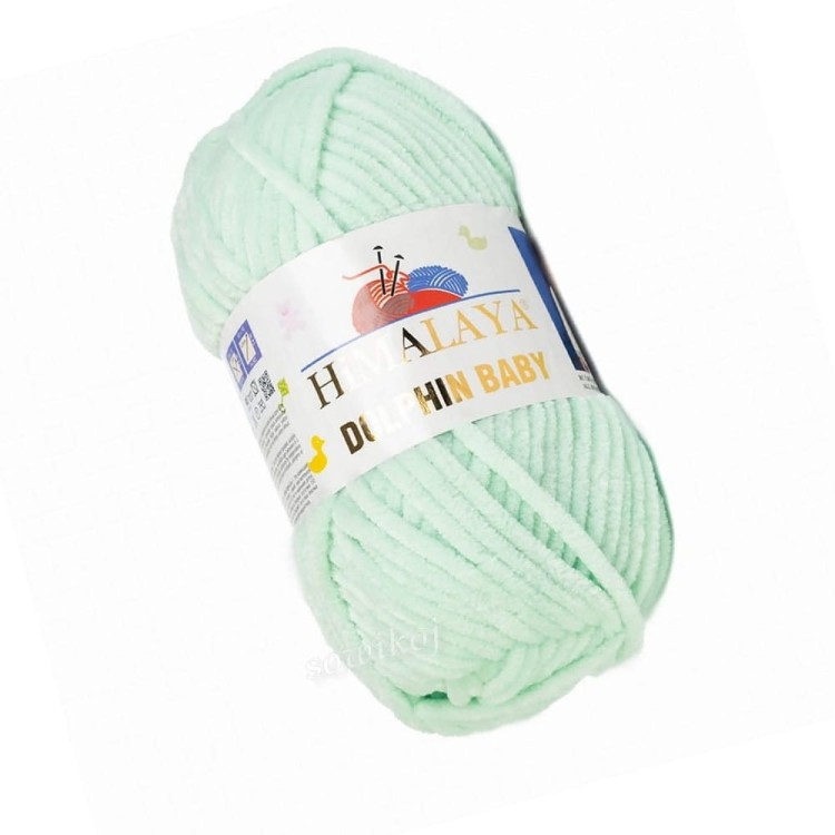 Włóczka na maskotki i kocyki Himalaya Dolphin seledynowy zielony  -  80 307