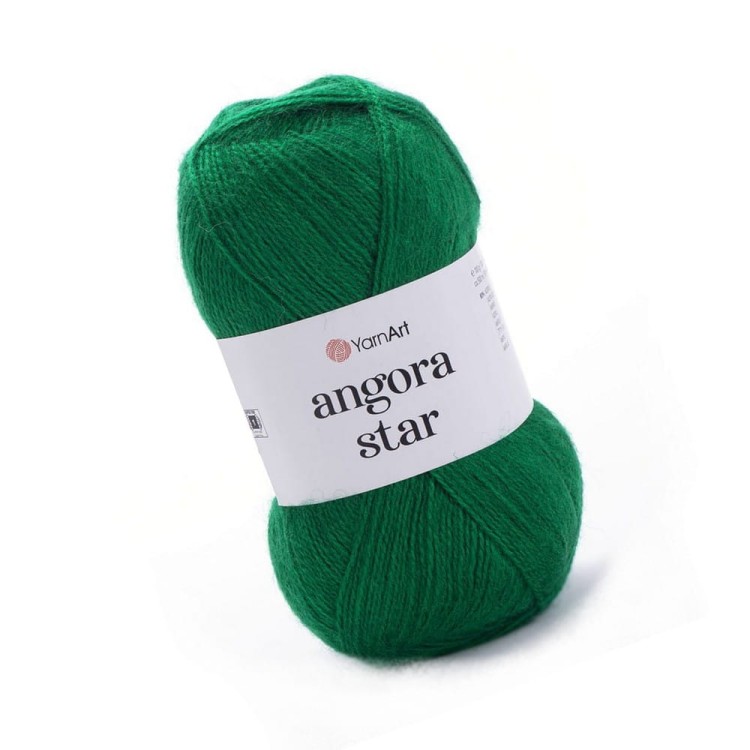 Włóczka moher Yarnart Angora Star 338. zielony jasna butelka