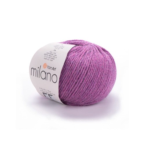 Wrzosowy motek Milano - wełna z alpaką 861