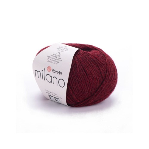 Bordowa włóczka Milano 856