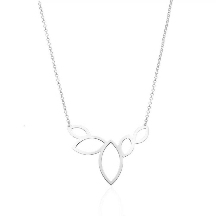 Srebrny delikatny naszyjnik ażurowy - srebro próby 925