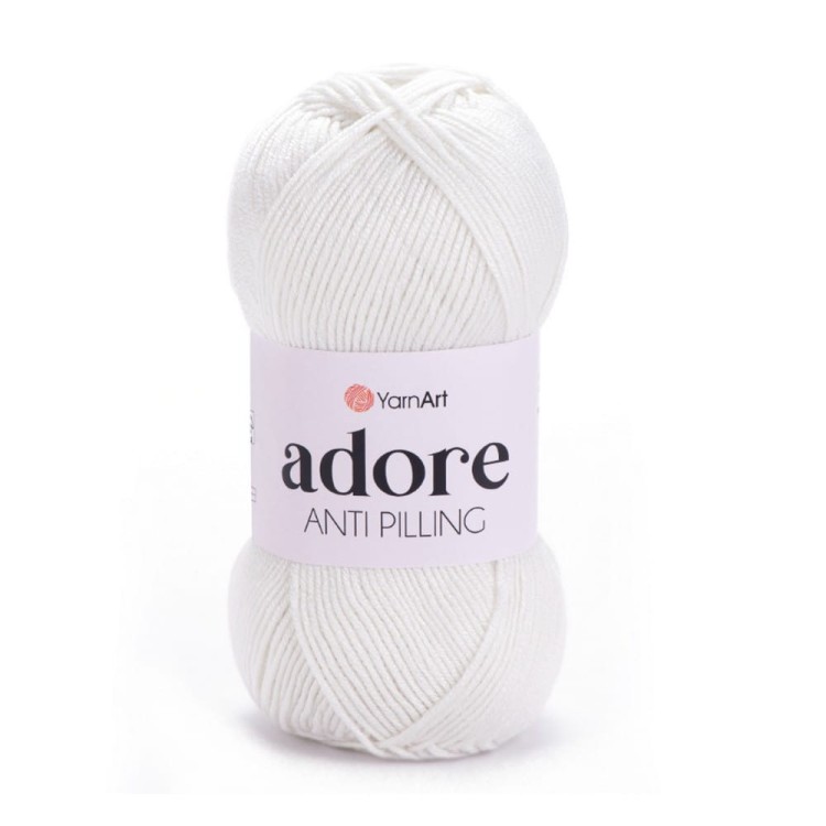 Włóczka Adore w kolorze białej wełny