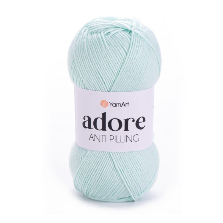 Miętowa włóczka Adore antipiiling kolor 358