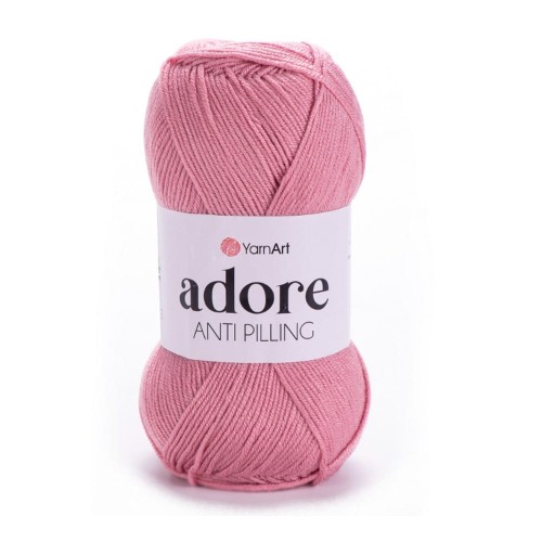 Adore w kolorze pudrowym różowym - włóczka akrylowa