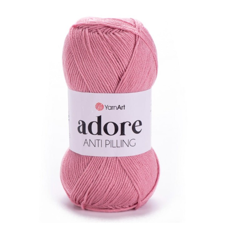 Adore w kolorze pudrowym różowym - włóczka akrylowa
